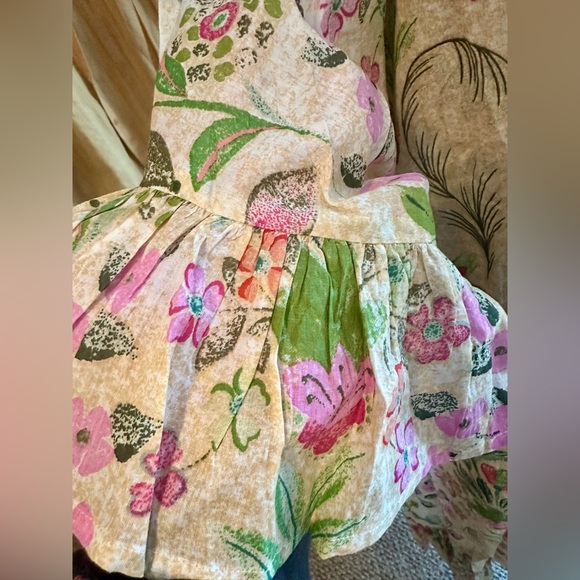 POL New Release- Deep V-Neck Beaded Floral Bohemian Maxi Dress With Pockets - Picture 10 of 11